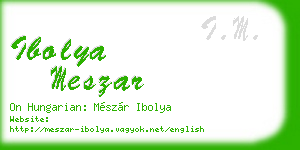ibolya meszar business card