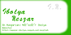 ibolya meszar business card